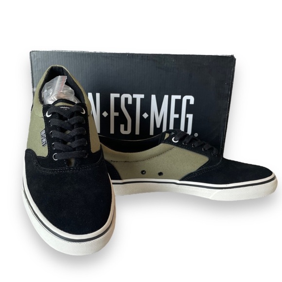 NWB Iron Fist Kid Simsole Sneakers in Olive Black Unisex Woman 9 Men 7 - Picture 5 of 13